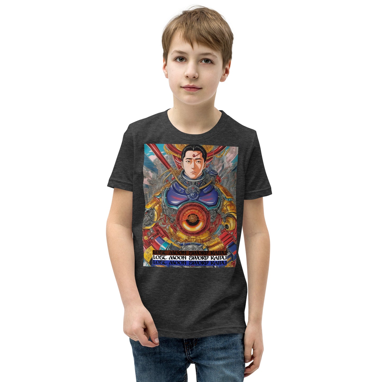 Youth Short Sleeve T-Shirt. Collection - Lost Moon Sword Kaidu, Design - ANDRBEL STUDIO