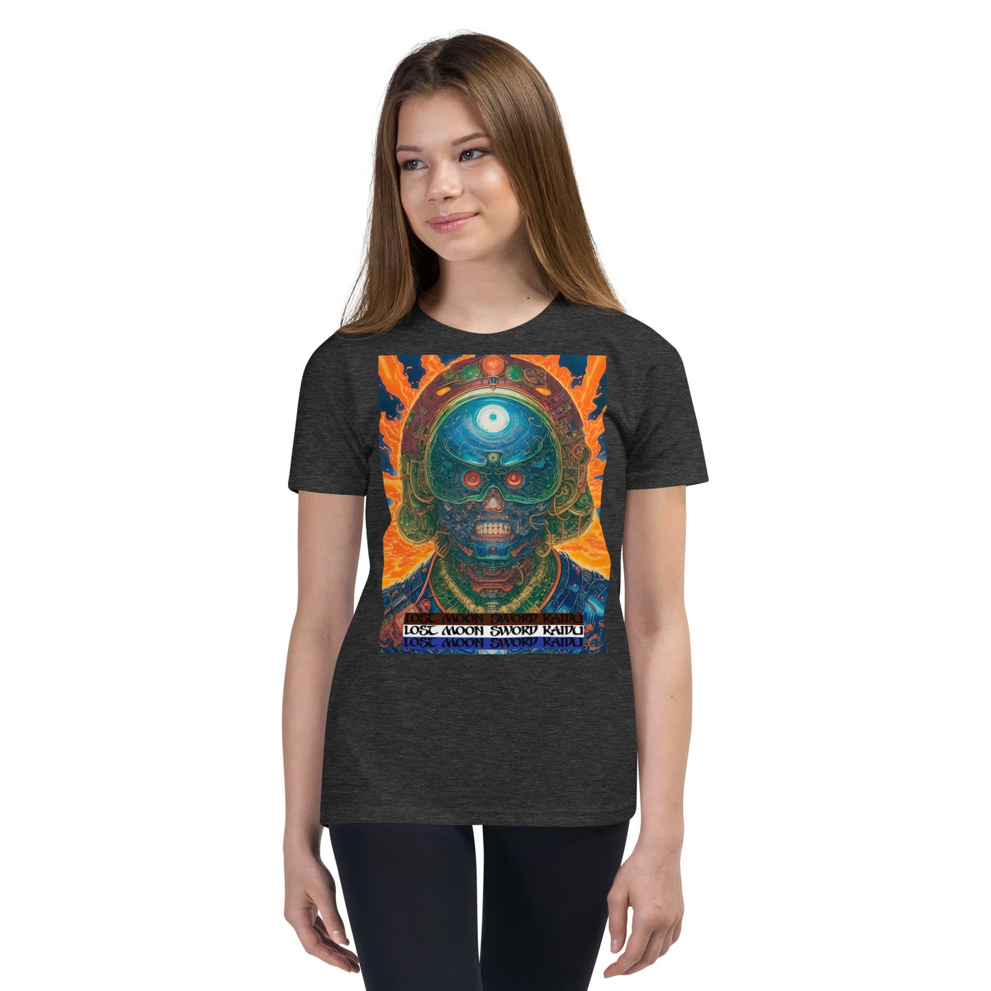 Youth Short Sleeve T-Shirt. Collection - Lost Moon Sword Kaidu, Design - ANDRBEL STUDIO