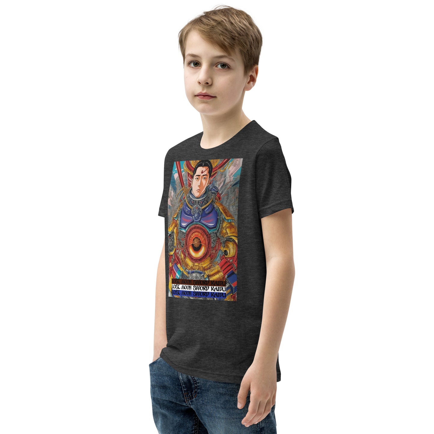 Youth Short Sleeve T-Shirt. Collection - Lost Moon Sword Kaidu, Design - ANDRBEL STUDIO