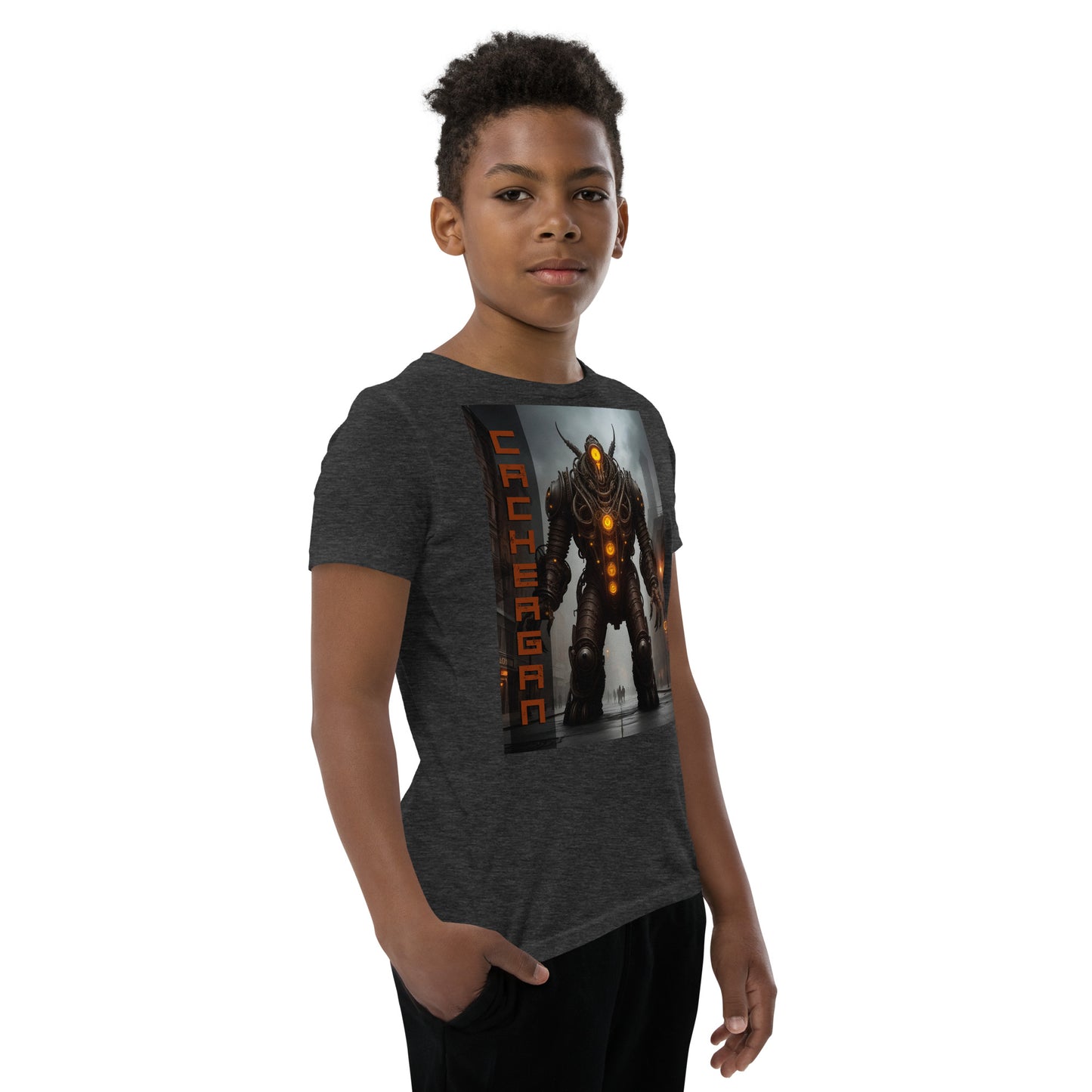 T-shirt a maniche corte per ragazzi. Collezione - Cachergan, Design - ANDRBEL STUDIO