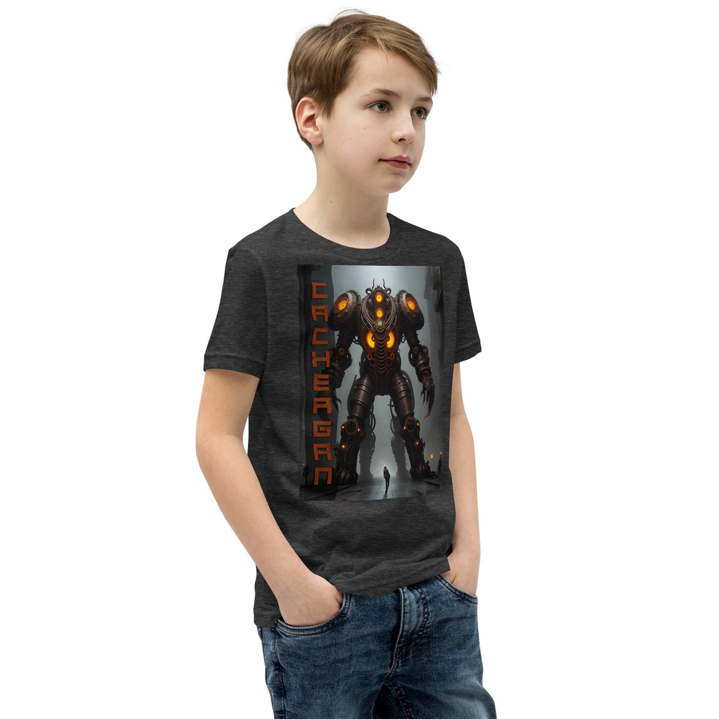 T-shirt a maniche corte per ragazzi. Collezione - Cachergan, Design - ANDRBEL STUDIO