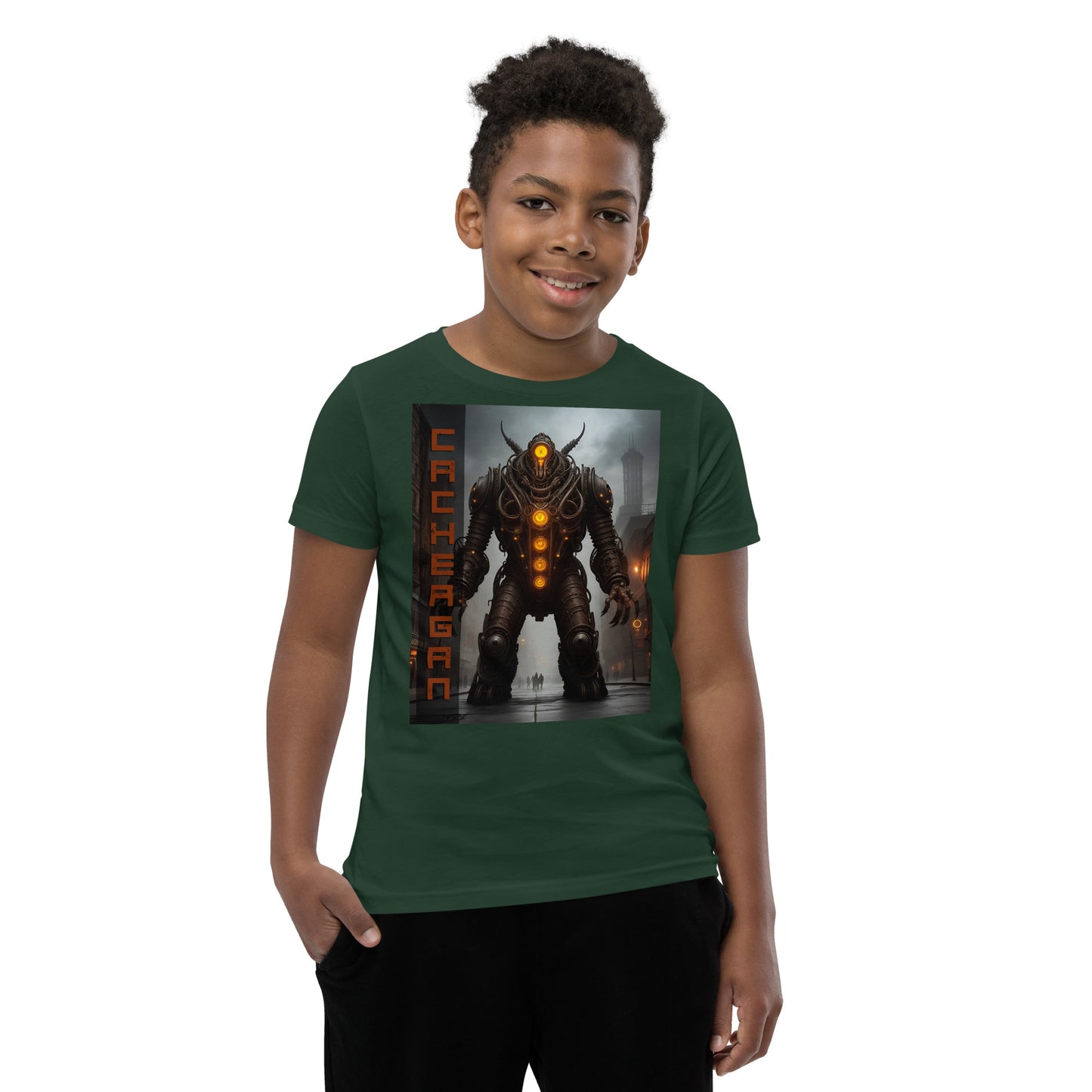 T-shirt a maniche corte per ragazzi. Collezione - Cachergan, Design - ANDRBEL STUDIO