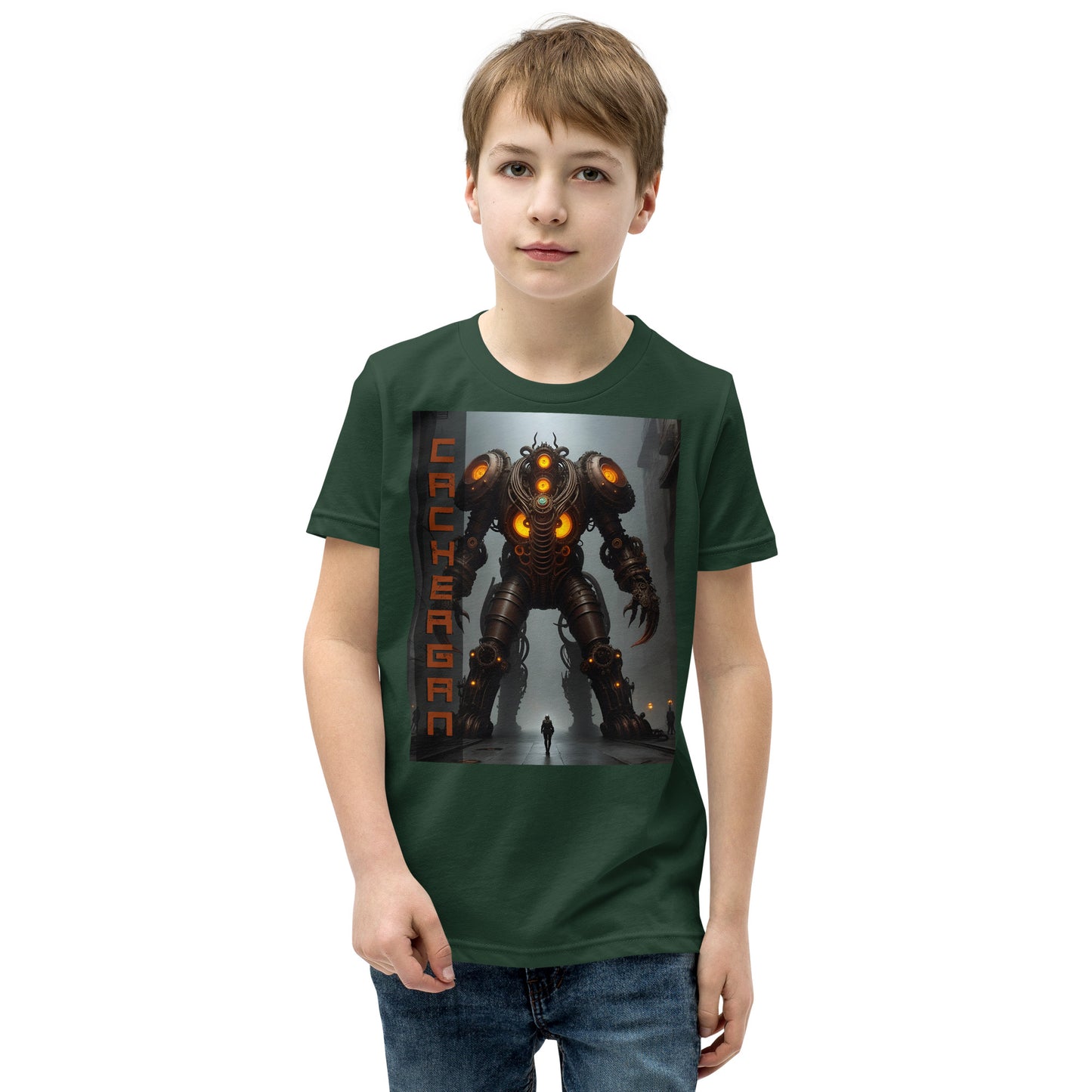 T-shirt a maniche corte per ragazzi. Collezione - Cachergan, Design - ANDRBEL STUDIO