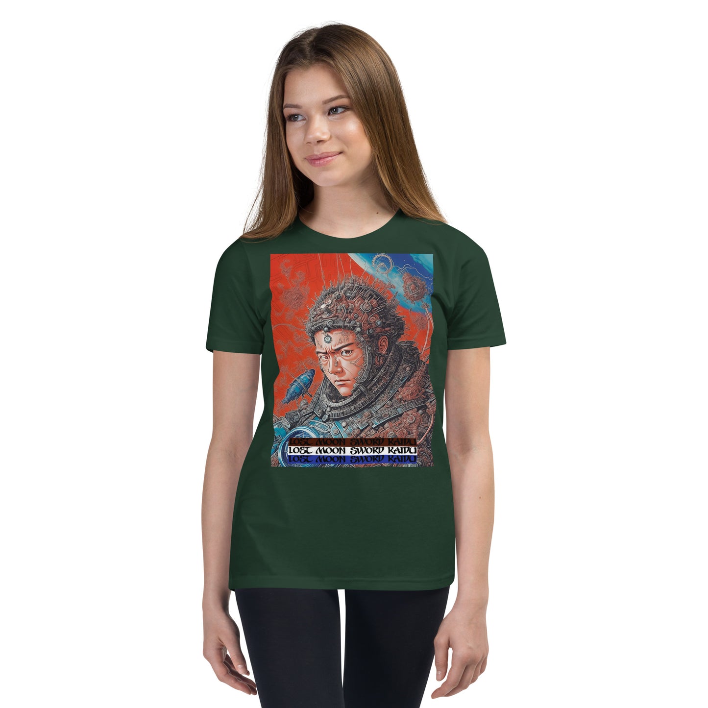 Youth Short Sleeve T-Shirt. Collection - Lost Moon Sword Kaidu, Design - ANDRBEL STUDIO