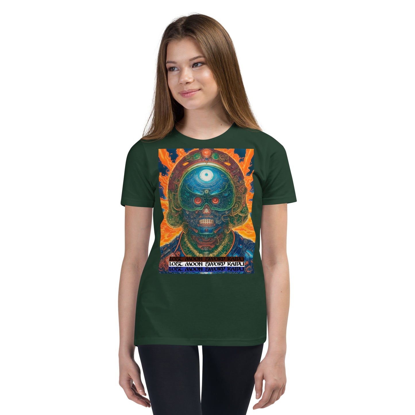 Youth Short Sleeve T-Shirt. Collection - Lost Moon Sword Kaidu, Design - ANDRBEL STUDIO
