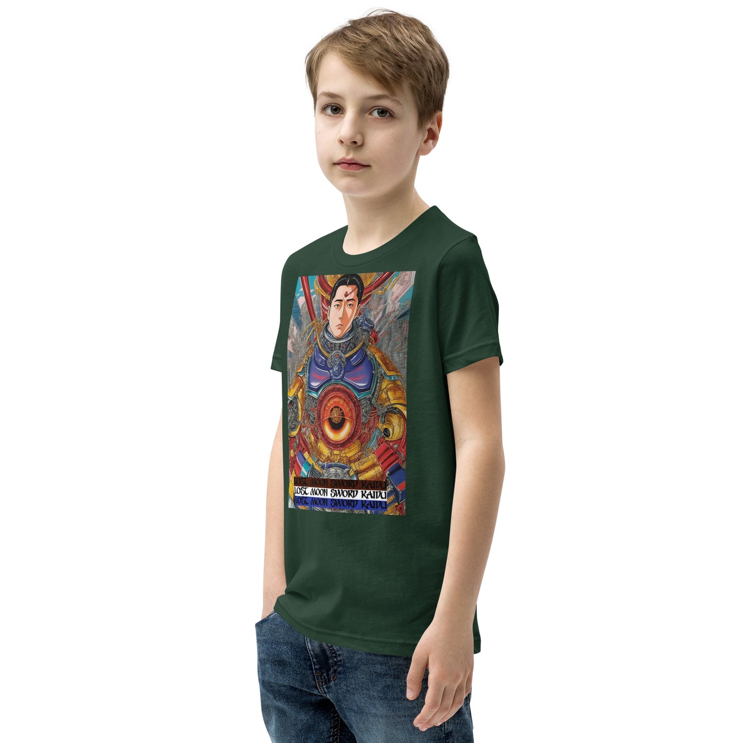 Youth Short Sleeve T-Shirt. Collection - Lost Moon Sword Kaidu, Design - ANDRBEL STUDIO