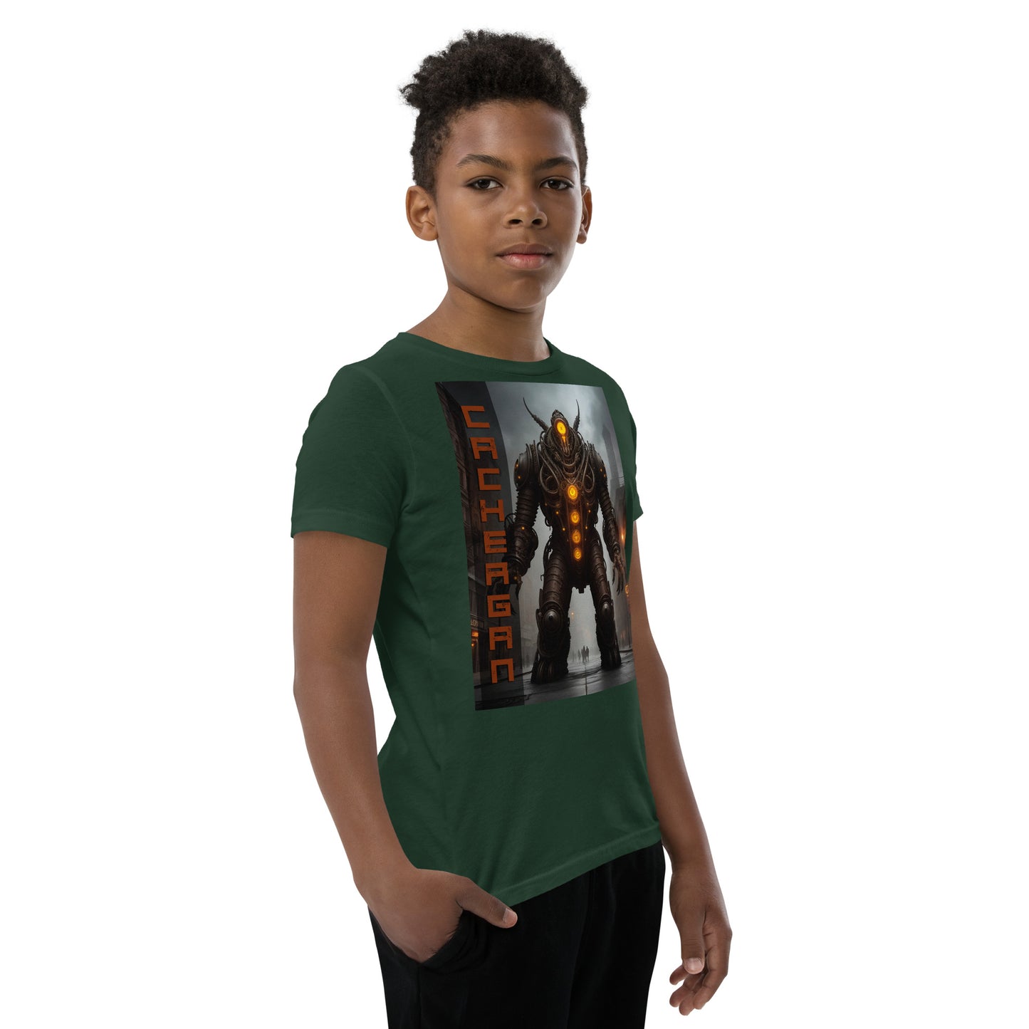 T-shirt a maniche corte per ragazzi. Collezione - Cachergan, Design - ANDRBEL STUDIO