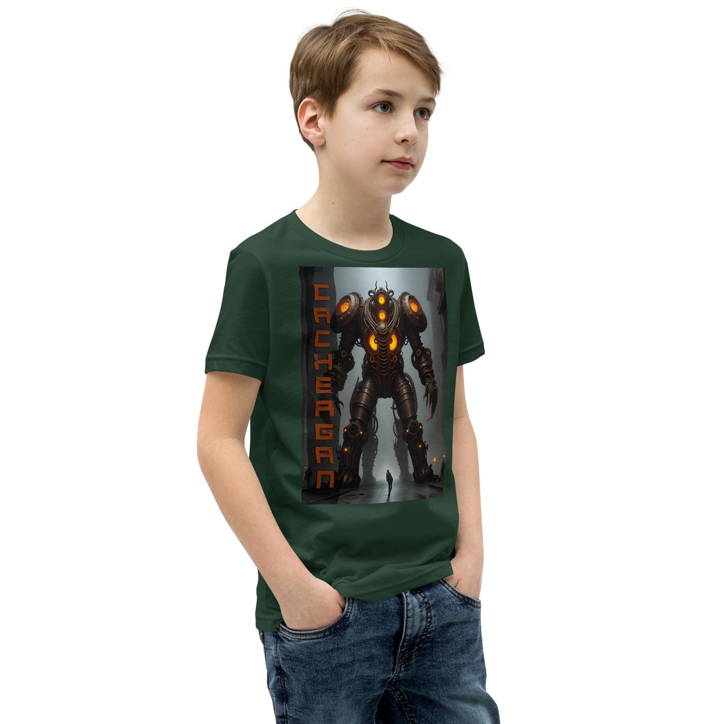 T-shirt a maniche corte per ragazzi. Collezione - Cachergan, Design - ANDRBEL STUDIO