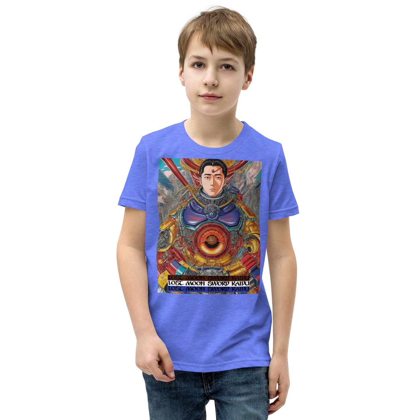 Youth Short Sleeve T-Shirt. Collection - Lost Moon Sword Kaidu, Design - ANDRBEL STUDIO