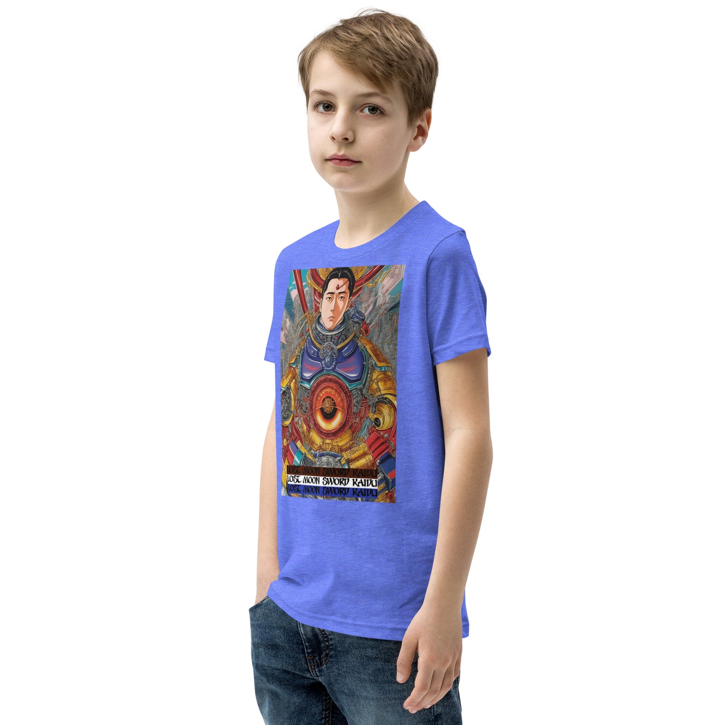 Youth Short Sleeve T-Shirt. Collection - Lost Moon Sword Kaidu, Design - ANDRBEL STUDIO