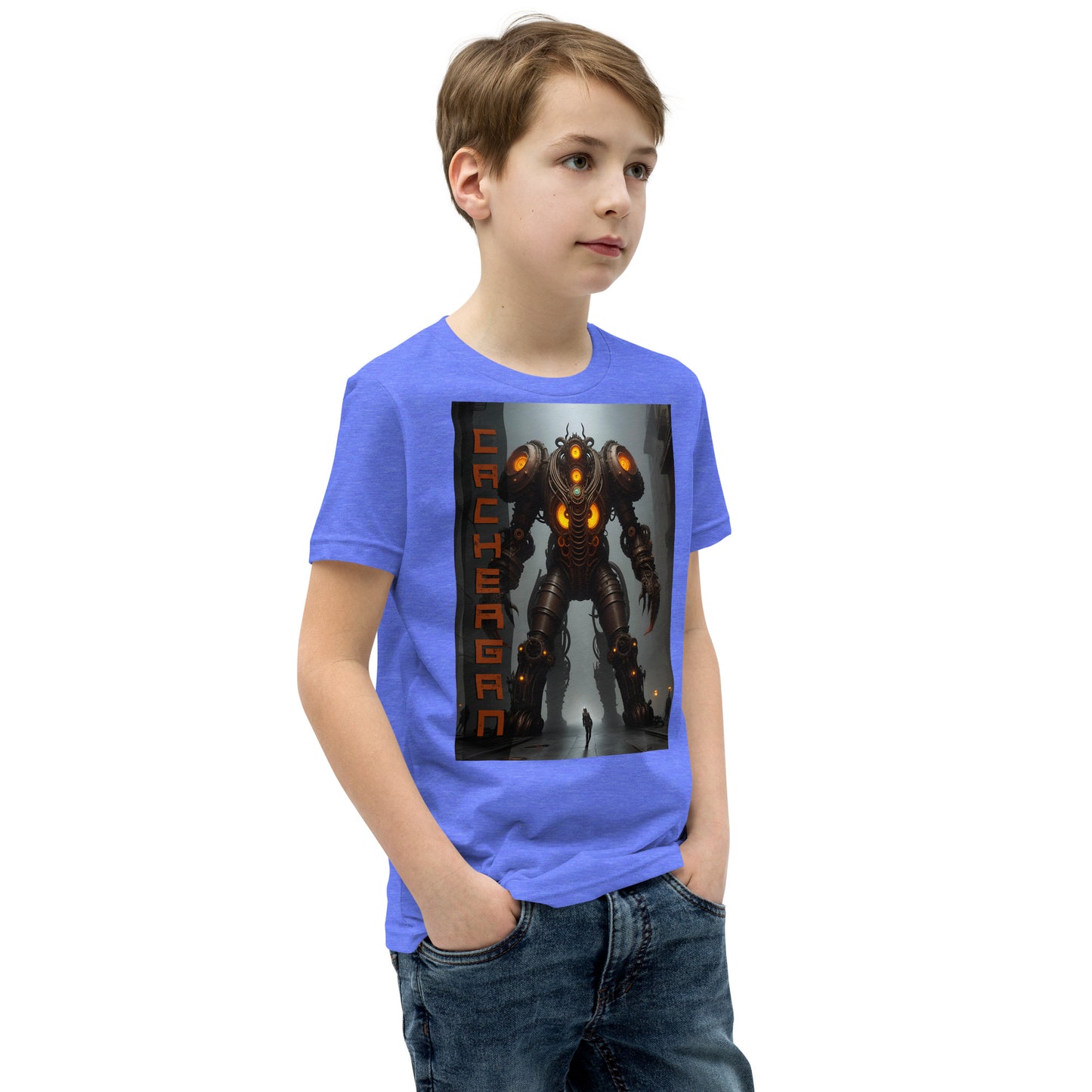 T-shirt a maniche corte per ragazzi. Collezione - Cachergan, Design - ANDRBEL STUDIO