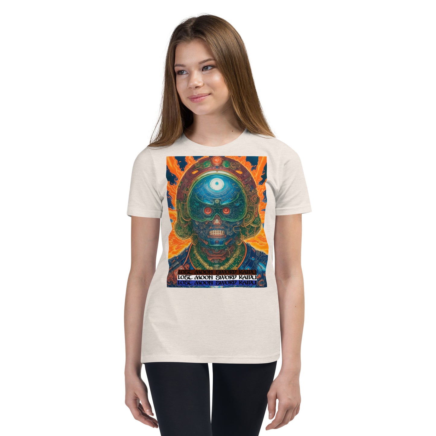 Youth Short Sleeve T-Shirt. Collection - Lost Moon Sword Kaidu, Design - ANDRBEL STUDIO