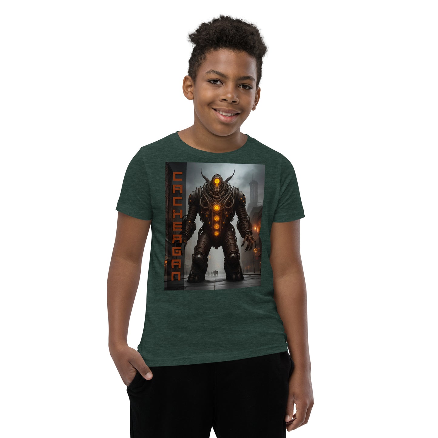 T-shirt a maniche corte per ragazzi. Collezione - Cachergan, Design - ANDRBEL STUDIO