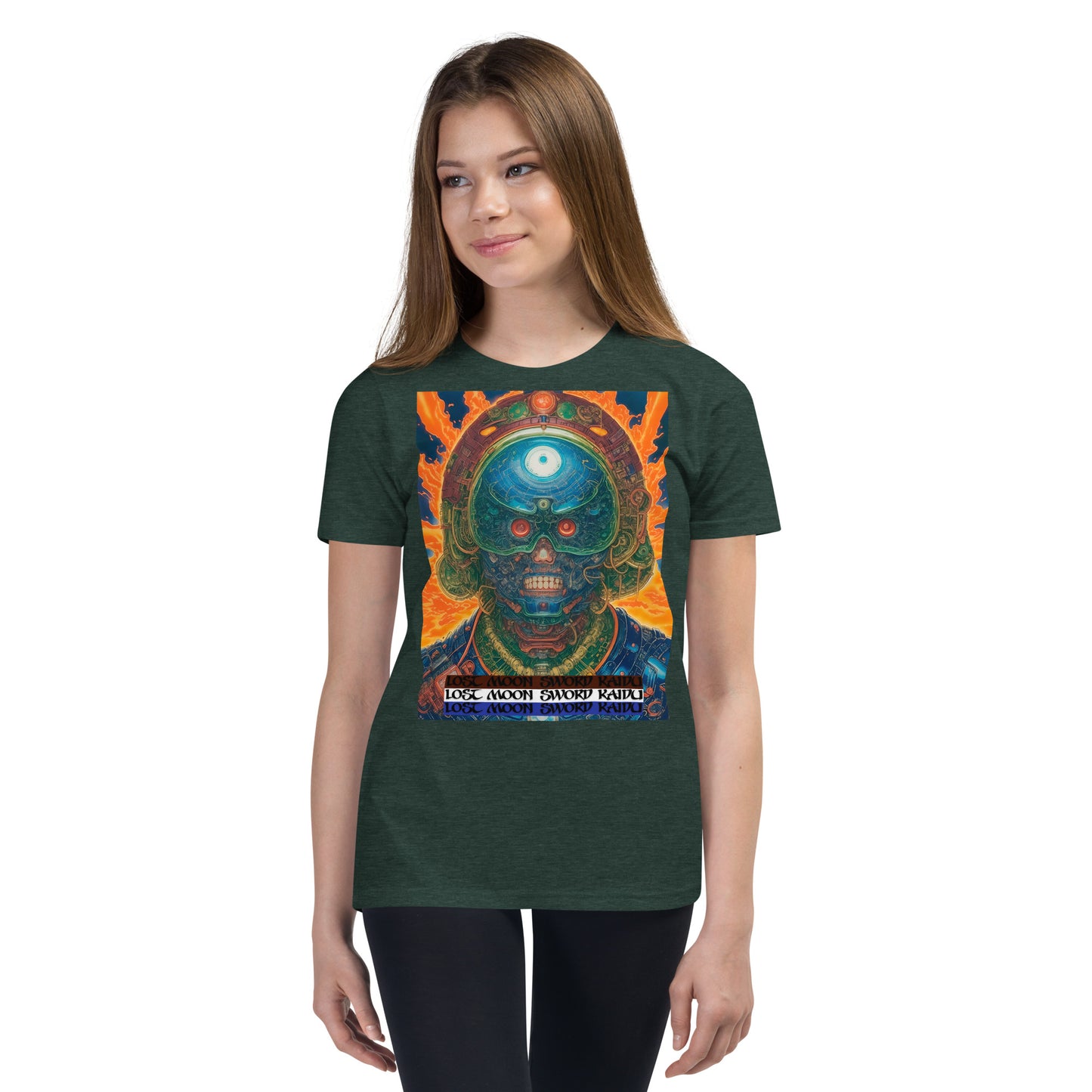 Youth Short Sleeve T-Shirt. Collection - Lost Moon Sword Kaidu, Design - ANDRBEL STUDIO
