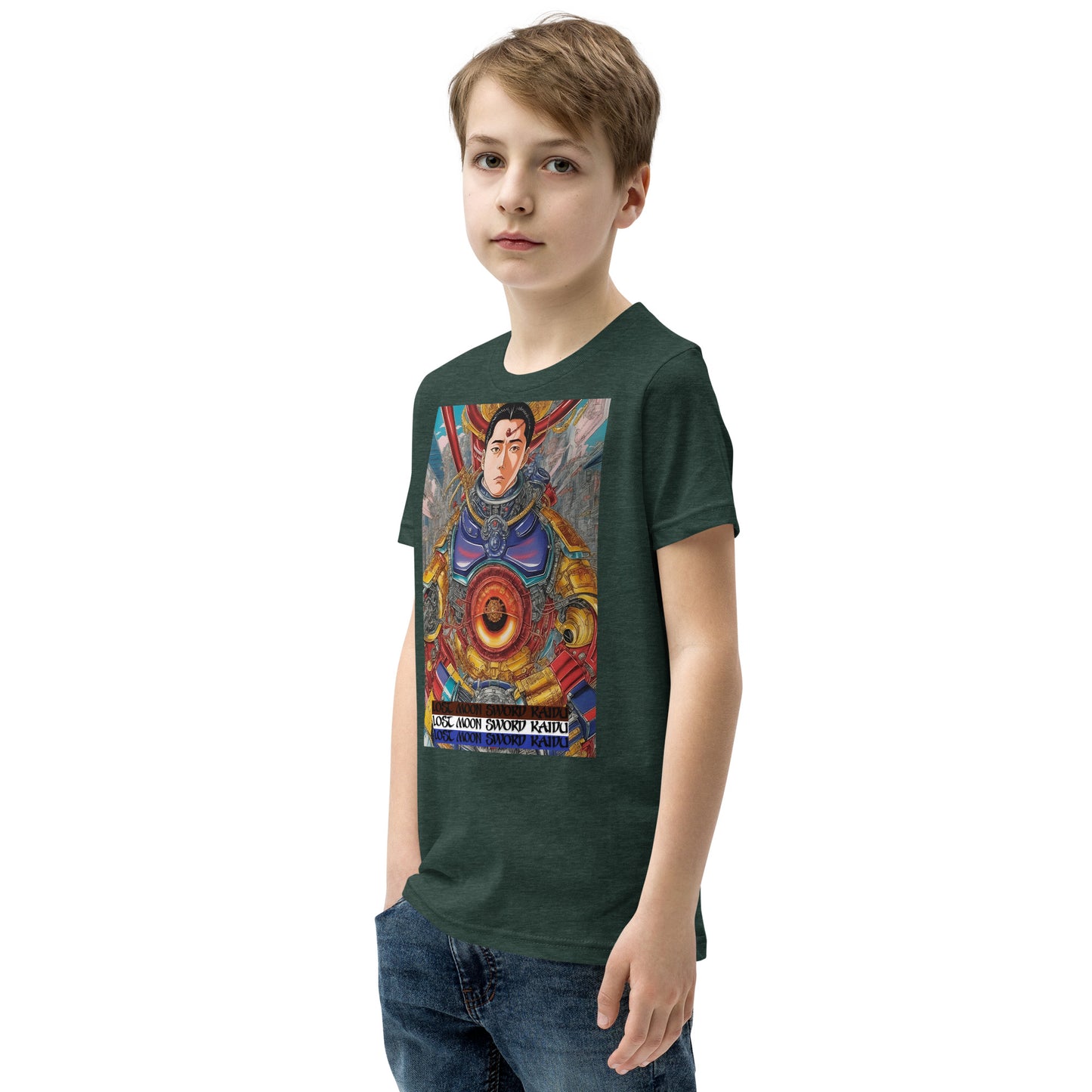Youth Short Sleeve T-Shirt. Collection - Lost Moon Sword Kaidu, Design - ANDRBEL STUDIO