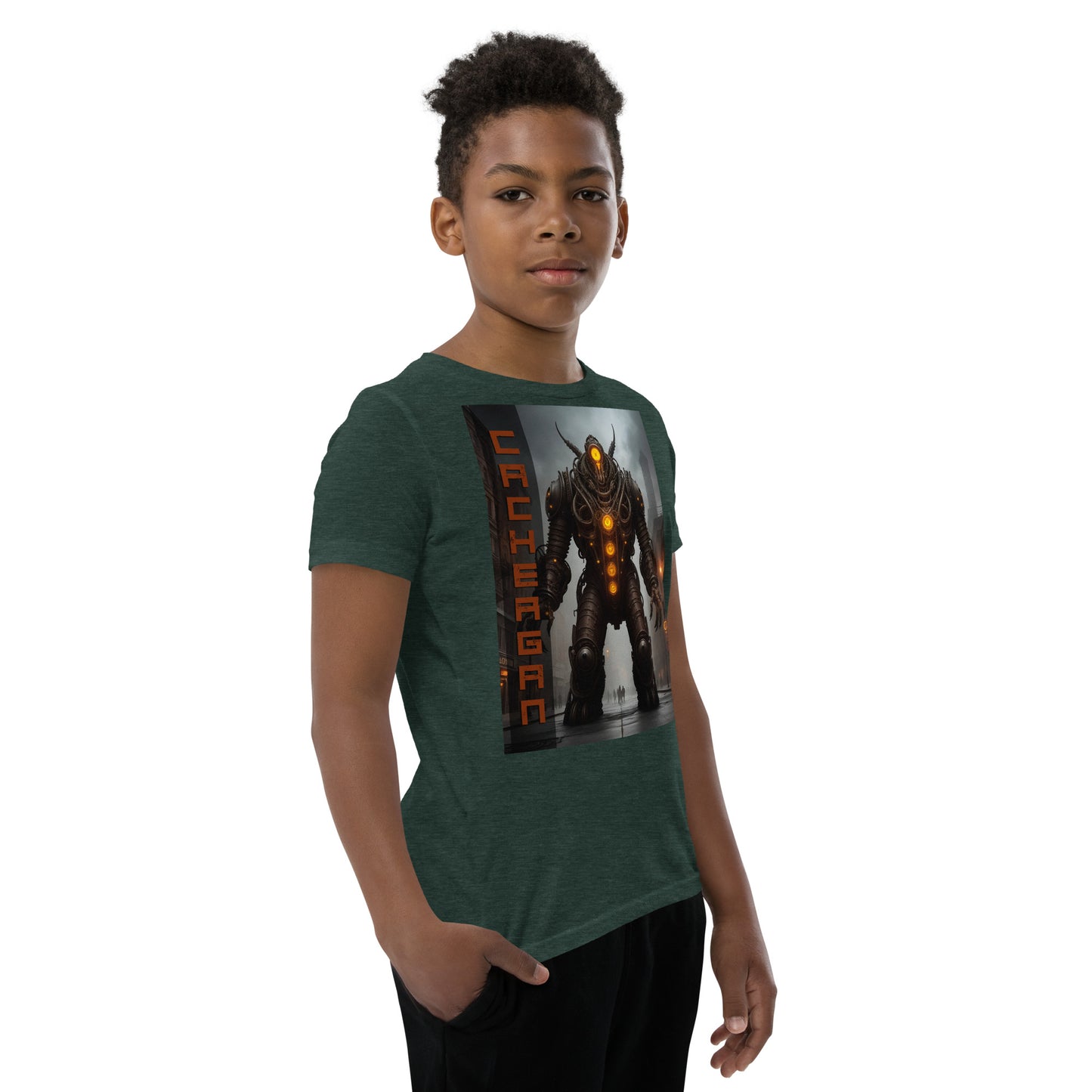 T-shirt a maniche corte per ragazzi. Collezione - Cachergan, Design - ANDRBEL STUDIO