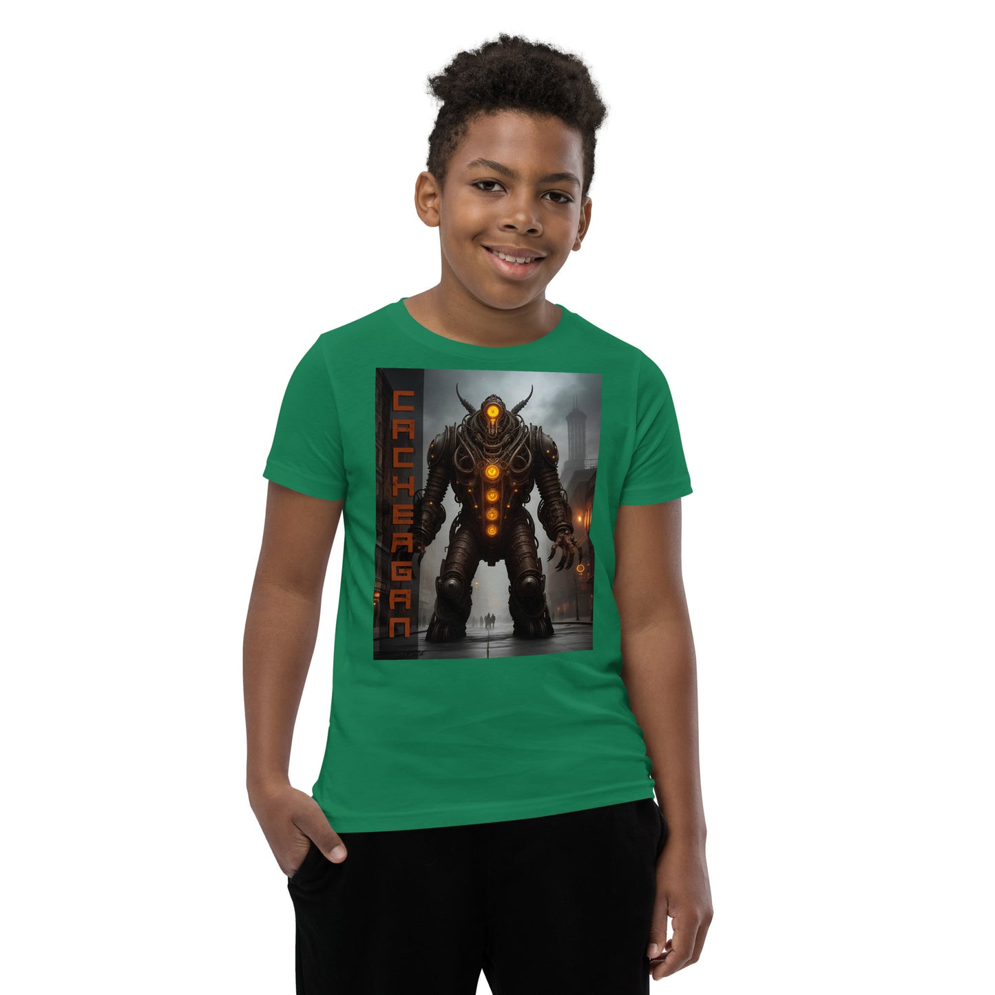 T-shirt a maniche corte per ragazzi. Collezione - Cachergan, Design - ANDRBEL STUDIO