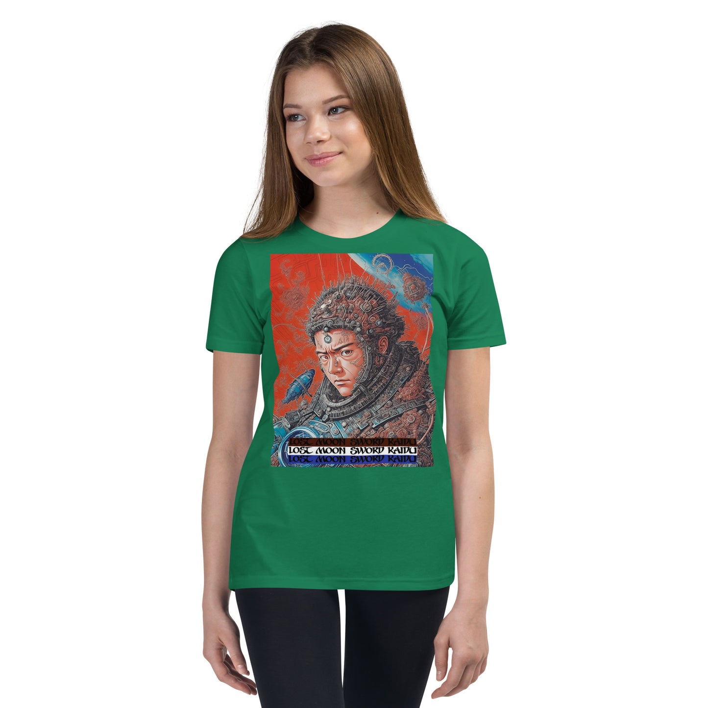 Youth Short Sleeve T-Shirt. Collection - Lost Moon Sword Kaidu, Design - ANDRBEL STUDIO