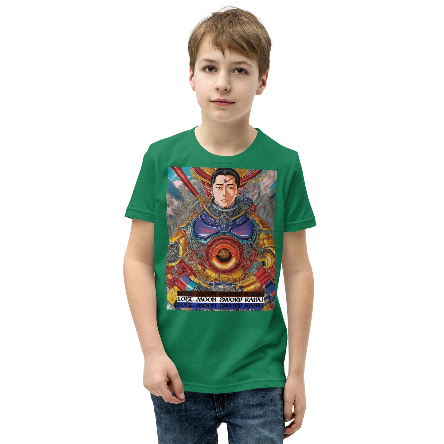 Youth Short Sleeve T-Shirt. Collection - Lost Moon Sword Kaidu, Design - ANDRBEL STUDIO