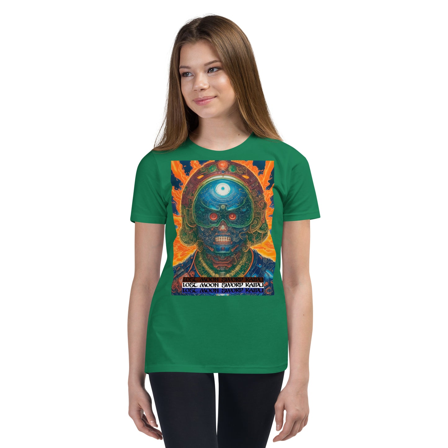 Youth Short Sleeve T-Shirt. Collection - Lost Moon Sword Kaidu, Design - ANDRBEL STUDIO