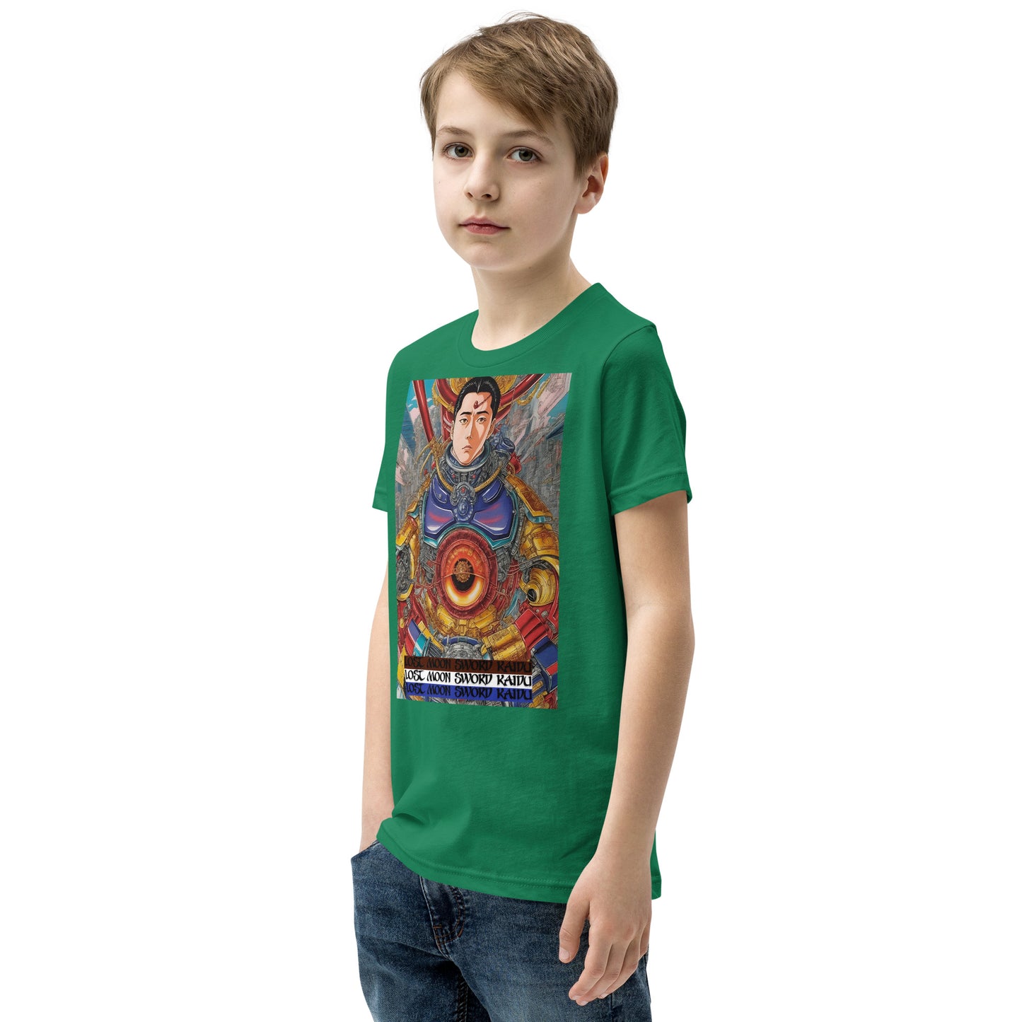Youth Short Sleeve T-Shirt. Collection - Lost Moon Sword Kaidu, Design - ANDRBEL STUDIO