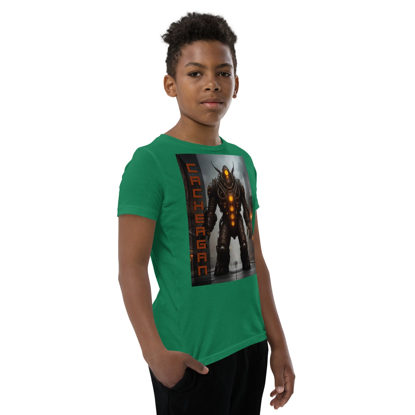 T-shirt a maniche corte per ragazzi. Collezione - Cachergan, Design - ANDRBEL STUDIO