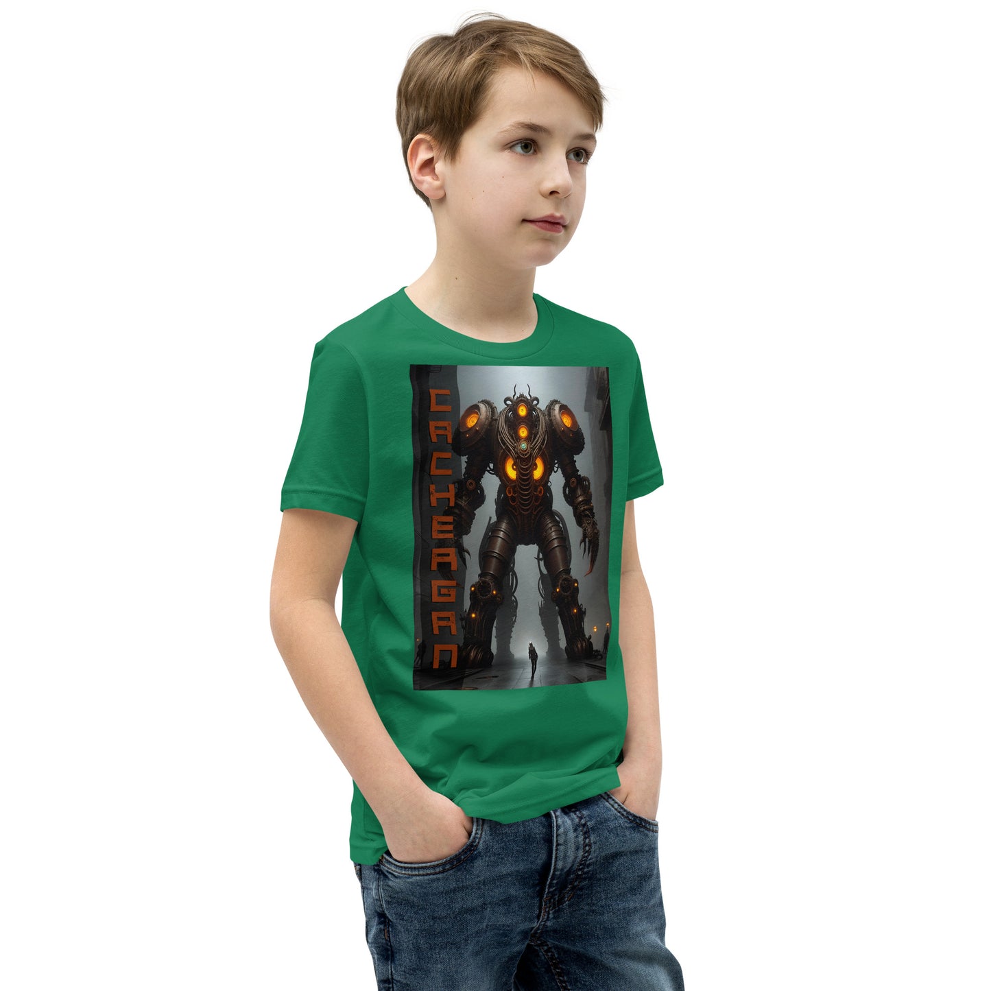 T-shirt a maniche corte per ragazzi. Collezione - Cachergan, Design - ANDRBEL STUDIO