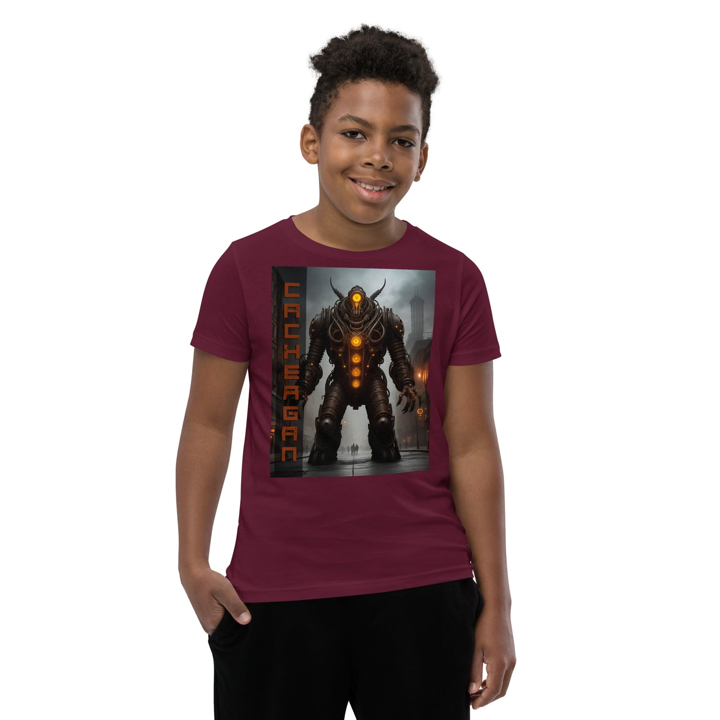 T-shirt a maniche corte per ragazzi. Collezione - Cachergan, Design - ANDRBEL STUDIO