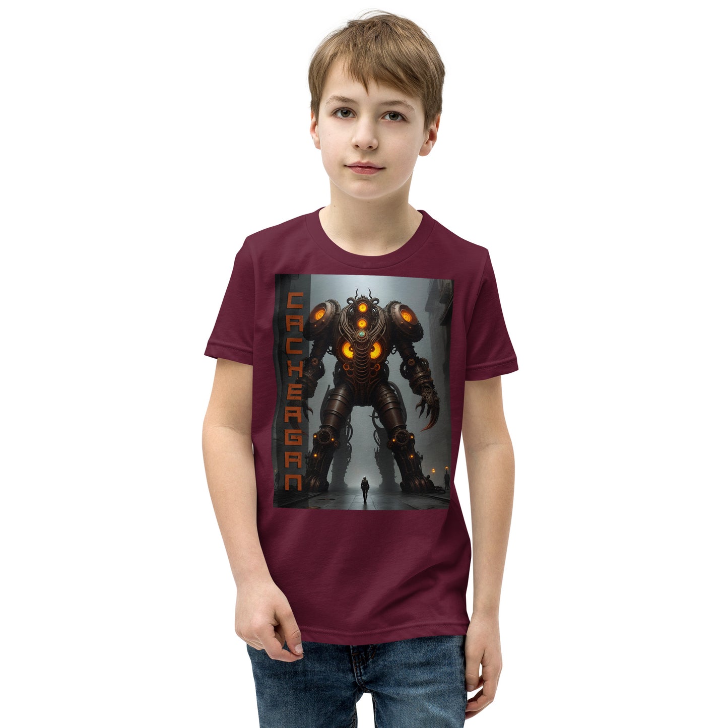 T-shirt a maniche corte per ragazzi. Collezione - Cachergan, Design - ANDRBEL STUDIO