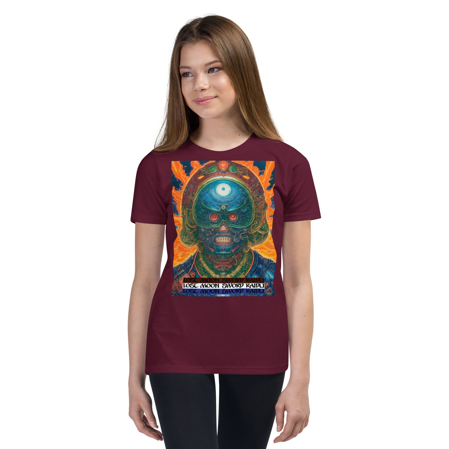 Youth Short Sleeve T-Shirt. Collection - Lost Moon Sword Kaidu, Design - ANDRBEL STUDIO