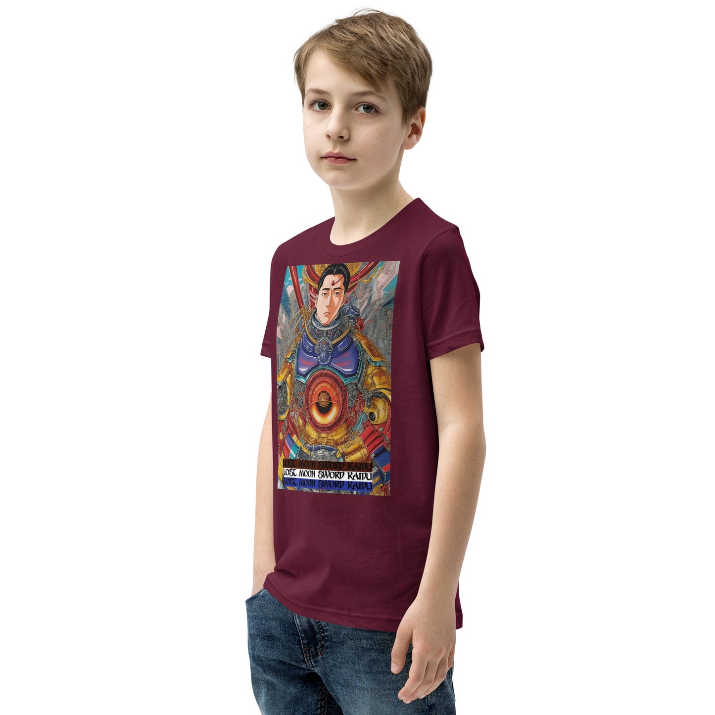 Youth Short Sleeve T-Shirt. Collection - Lost Moon Sword Kaidu, Design - ANDRBEL STUDIO