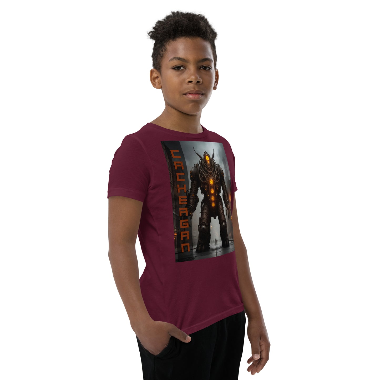 T-shirt a maniche corte per ragazzi. Collezione - Cachergan, Design - ANDRBEL STUDIO