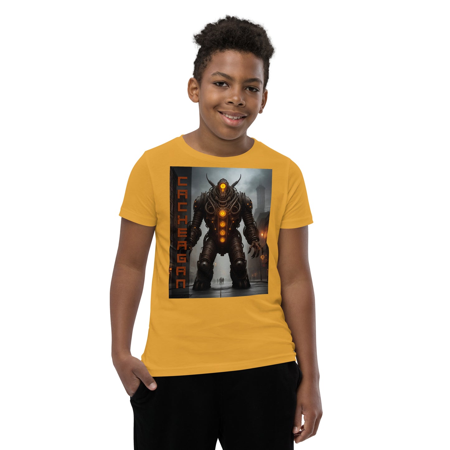 T-shirt a maniche corte per ragazzi. Collezione - Cachergan, Design - ANDRBEL STUDIO