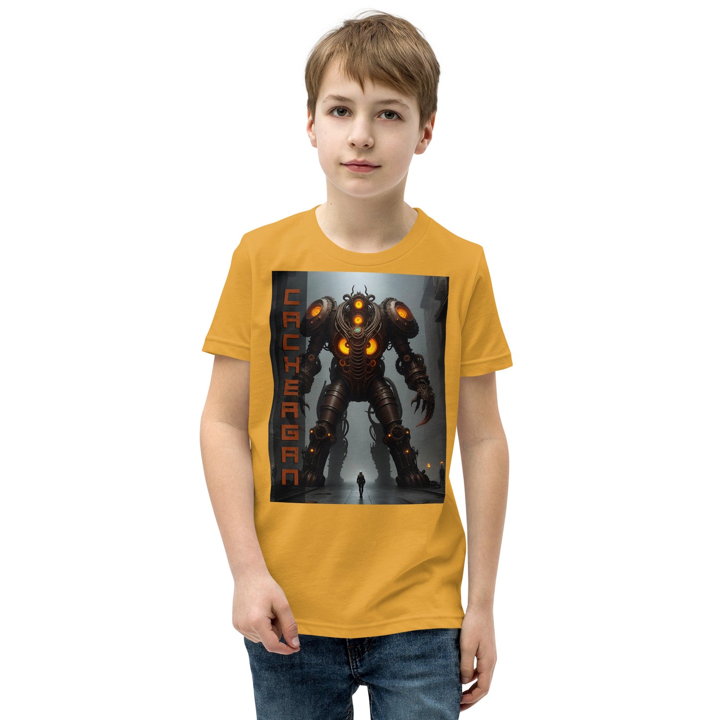 T-shirt a maniche corte per ragazzi. Collezione - Cachergan, Design - ANDRBEL STUDIO