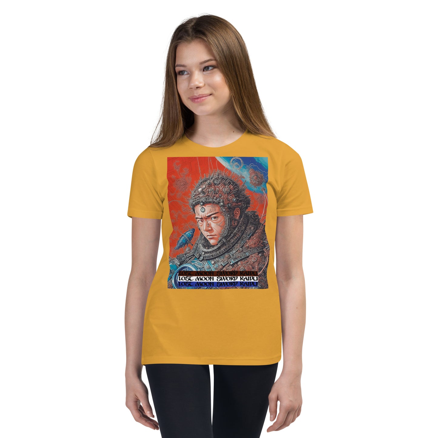 Youth Short Sleeve T-Shirt. Collection - Lost Moon Sword Kaidu, Design - ANDRBEL STUDIO