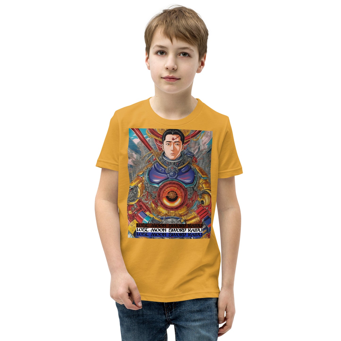 Youth Short Sleeve T-Shirt. Collection - Lost Moon Sword Kaidu, Design - ANDRBEL STUDIO