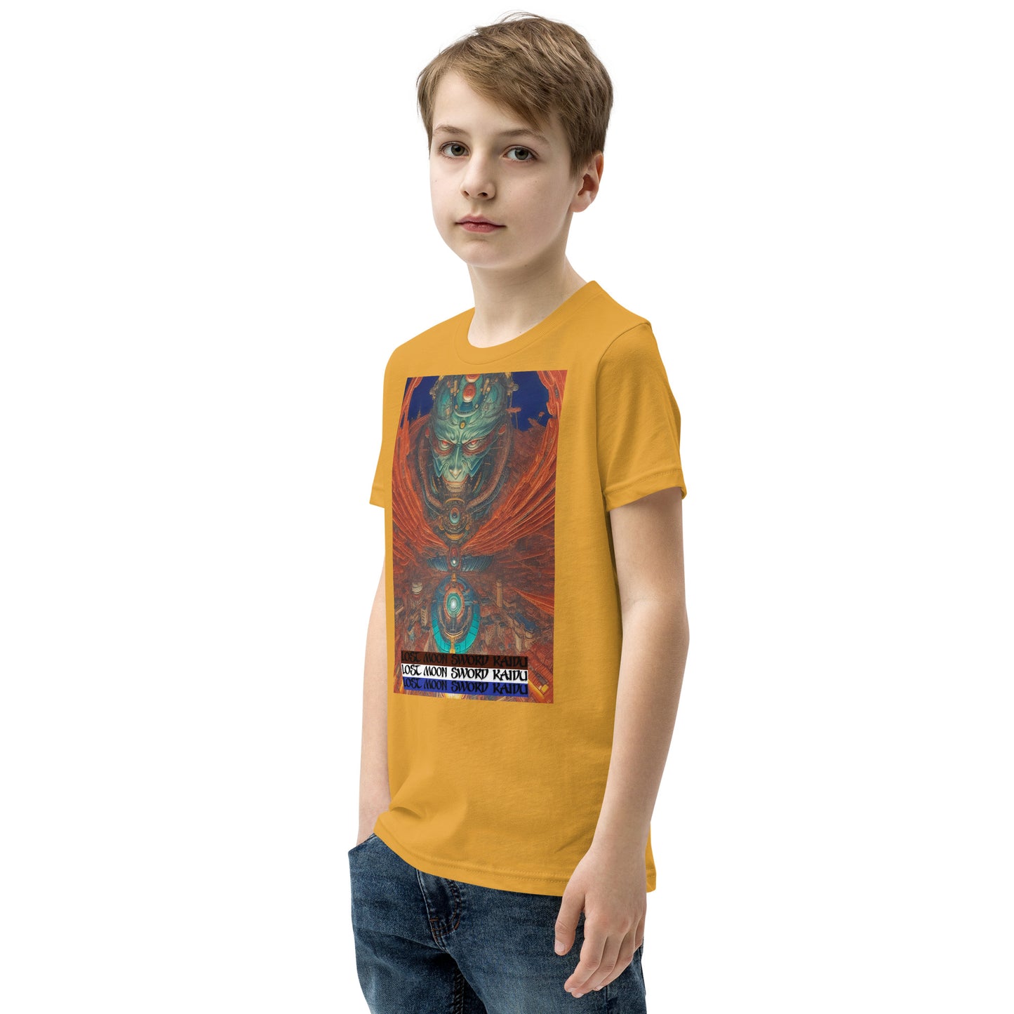 Youth Short Sleeve T-Shirt. Collection - Lost Moon Sword Kaidu, Design - ANDRBEL STUDIO