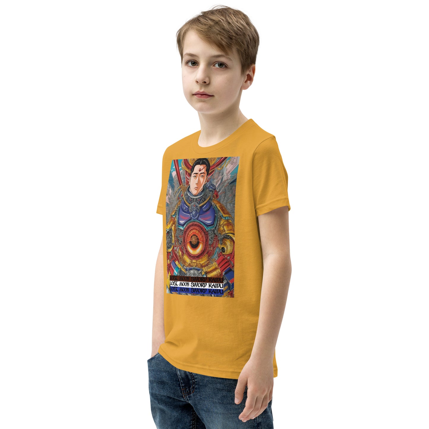 Youth Short Sleeve T-Shirt. Collection - Lost Moon Sword Kaidu, Design - ANDRBEL STUDIO