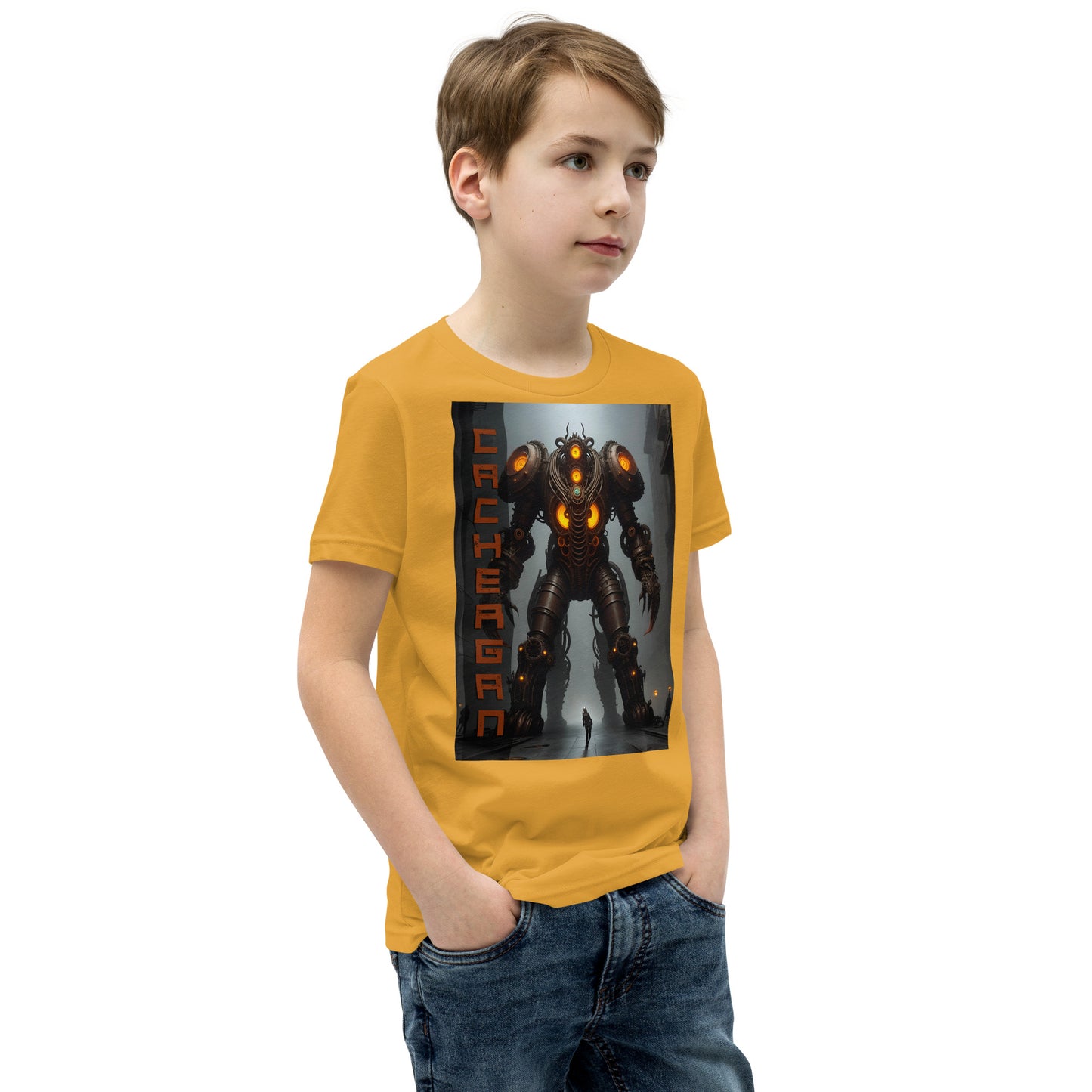 T-shirt a maniche corte per ragazzi. Collezione - Cachergan, Design - ANDRBEL STUDIO