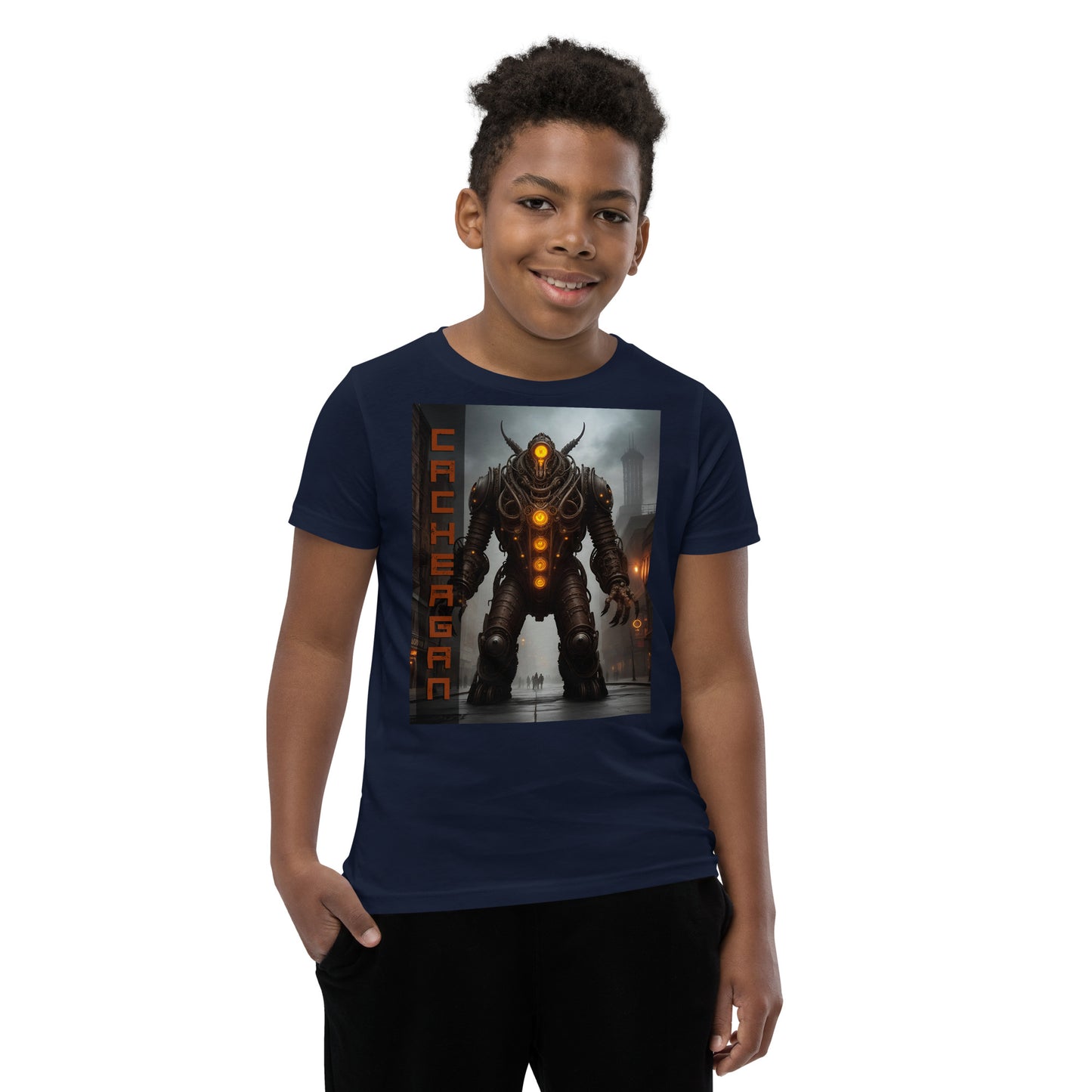 T-shirt a maniche corte per ragazzi. Collezione - Cachergan, Design - ANDRBEL STUDIO