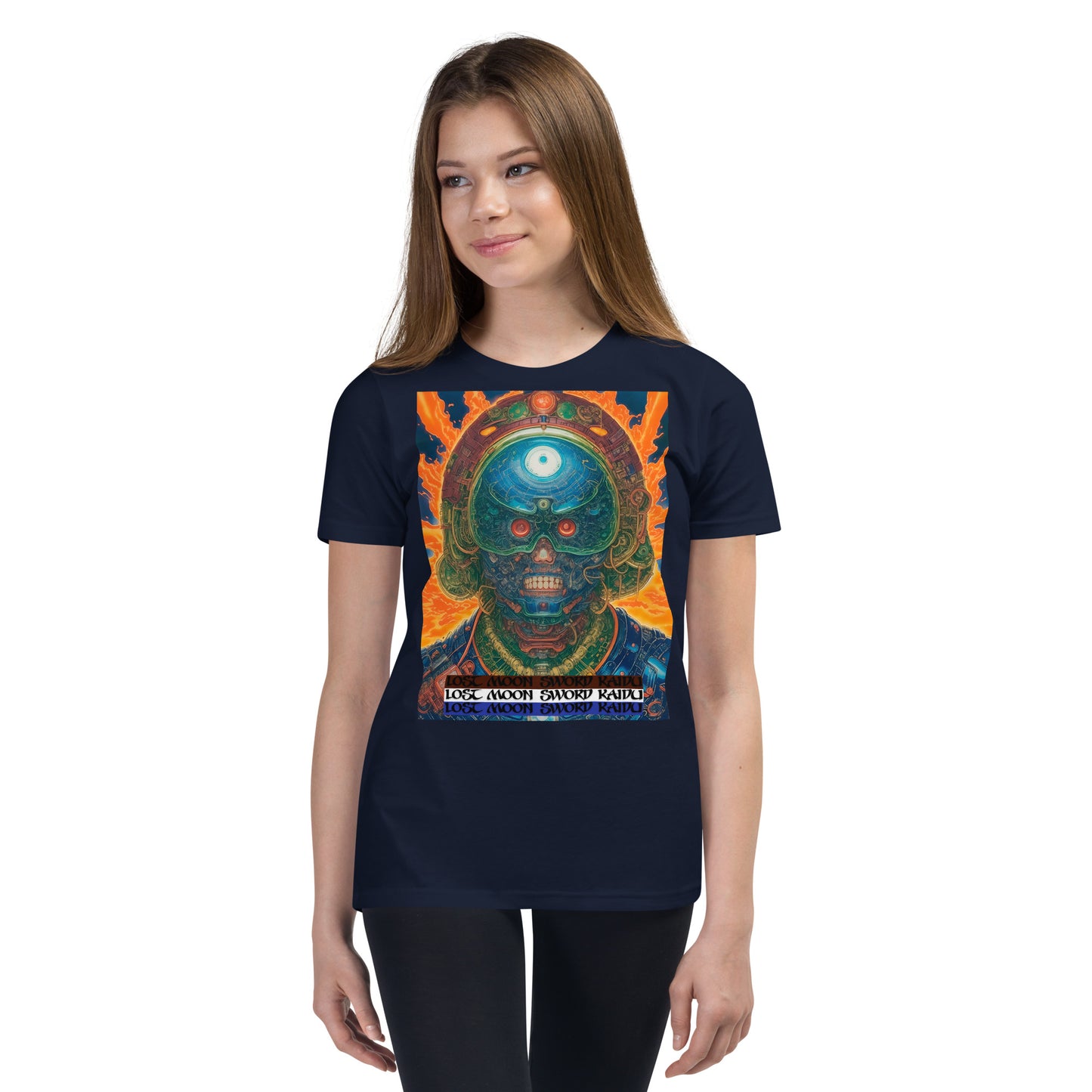 Youth Short Sleeve T-Shirt. Collection - Lost Moon Sword Kaidu, Design - ANDRBEL STUDIO