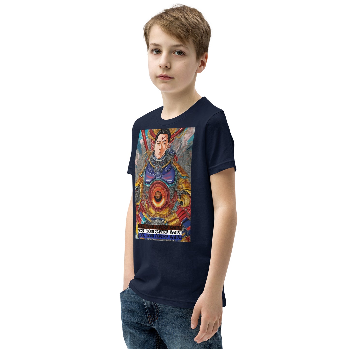 Youth Short Sleeve T-Shirt. Collection - Lost Moon Sword Kaidu, Design - ANDRBEL STUDIO