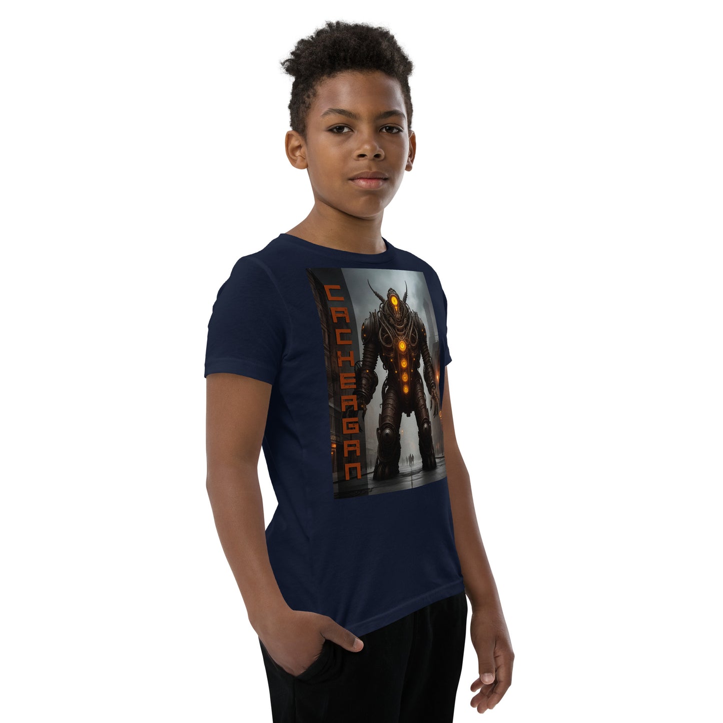T-shirt a maniche corte per ragazzi. Collezione - Cachergan, Design - ANDRBEL STUDIO