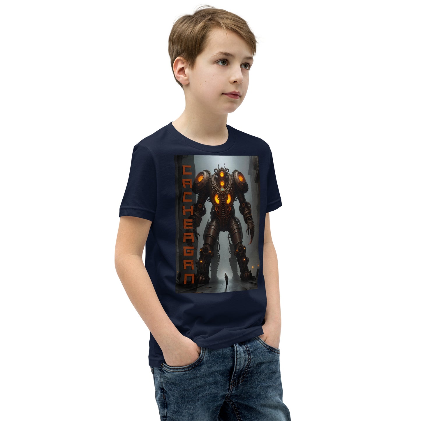 T-shirt a maniche corte per ragazzi. Collezione - Cachergan, Design - ANDRBEL STUDIO