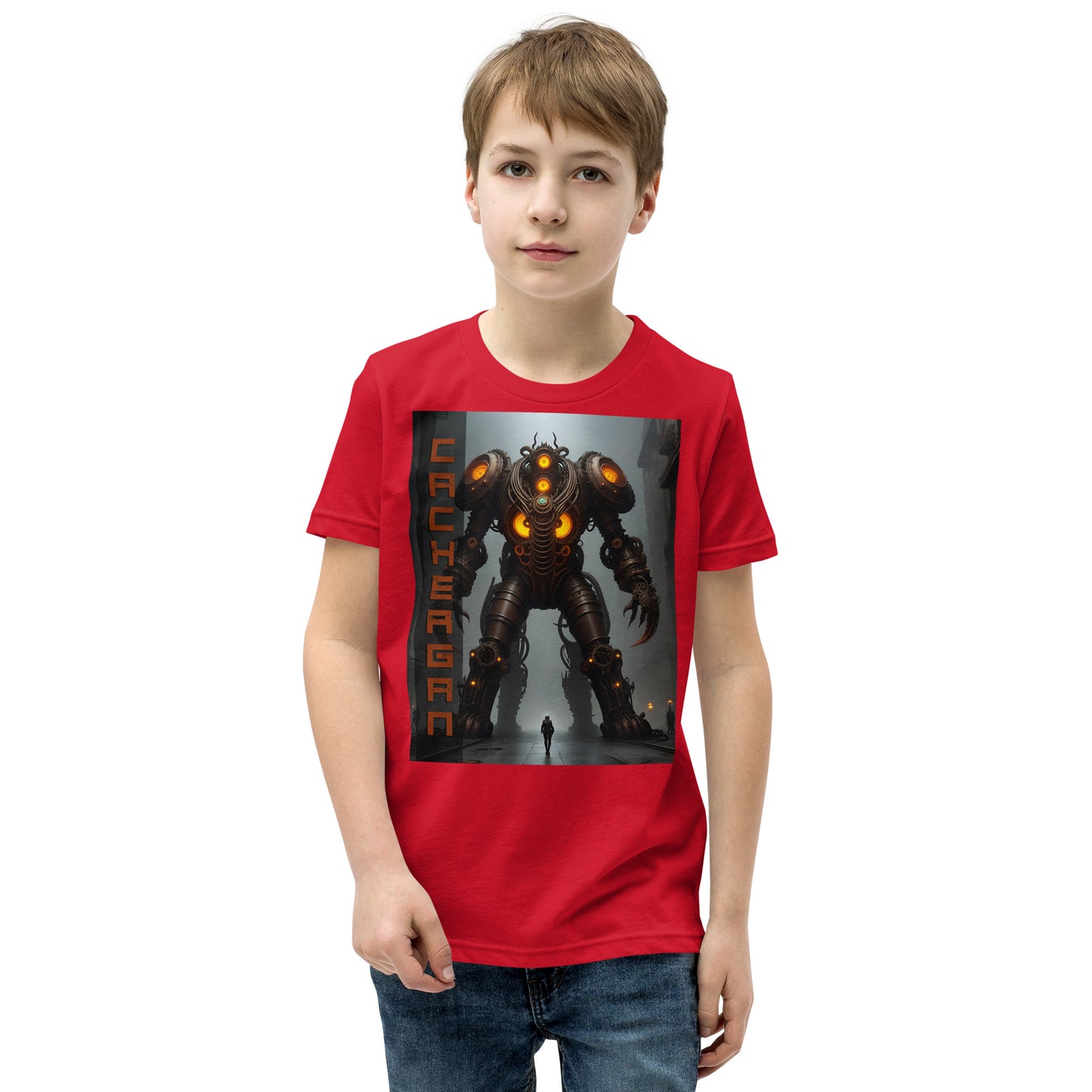 T-shirt a maniche corte per ragazzi. Collezione - Cachergan, Design - ANDRBEL STUDIO