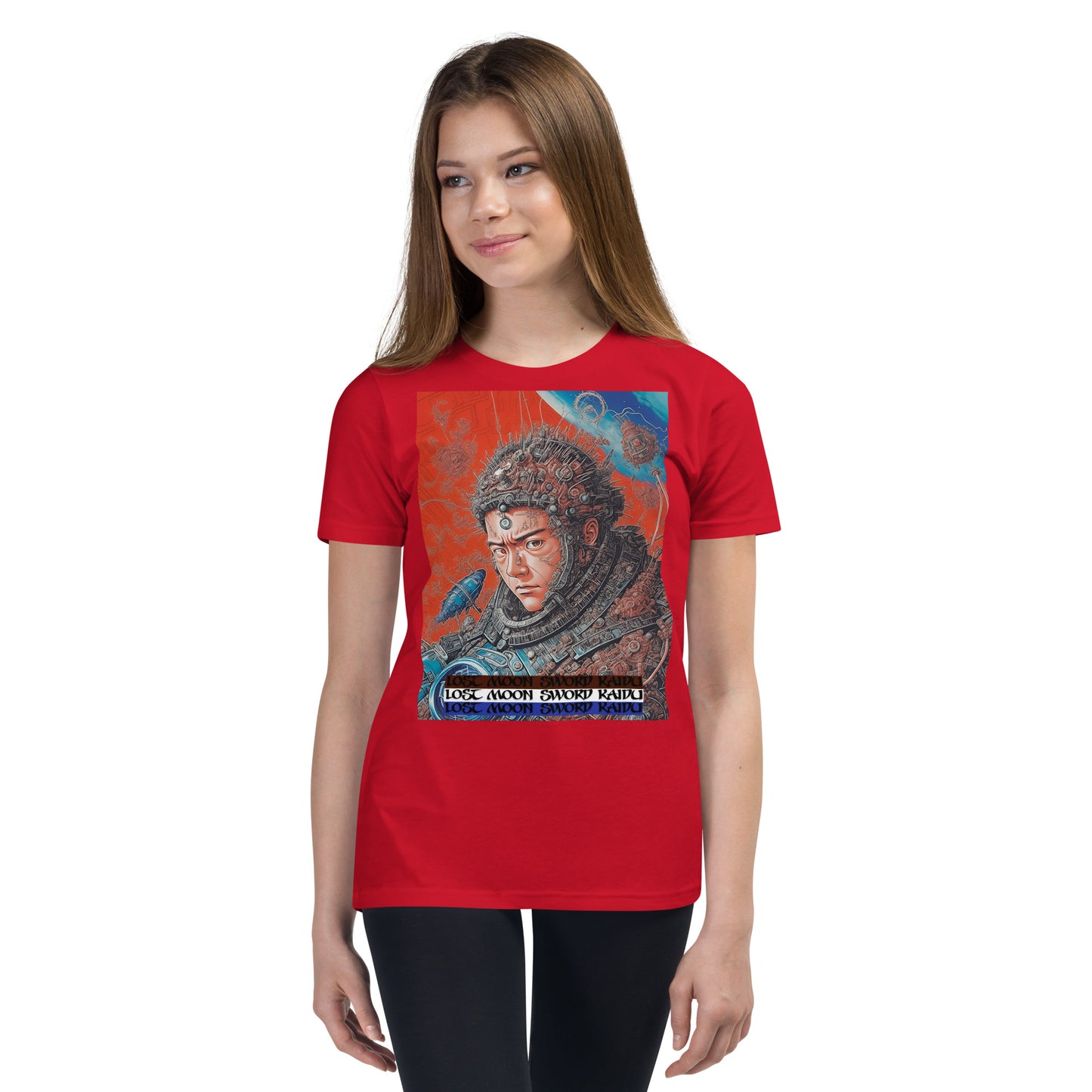 Youth Short Sleeve T-Shirt. Collection - Lost Moon Sword Kaidu, Design - ANDRBEL STUDIO