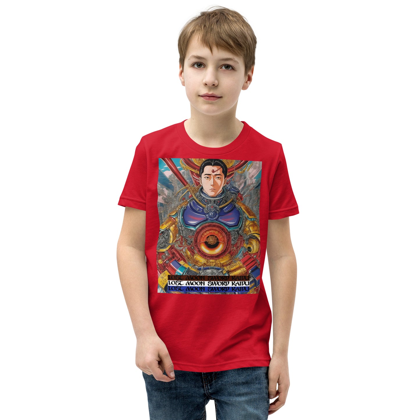 Youth Short Sleeve T-Shirt. Collection - Lost Moon Sword Kaidu, Design - ANDRBEL STUDIO