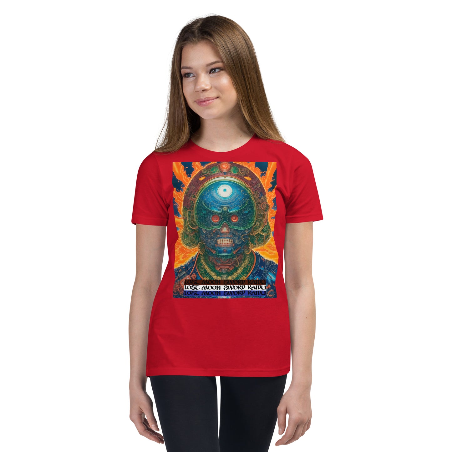 Youth Short Sleeve T-Shirt. Collection - Lost Moon Sword Kaidu, Design - ANDRBEL STUDIO