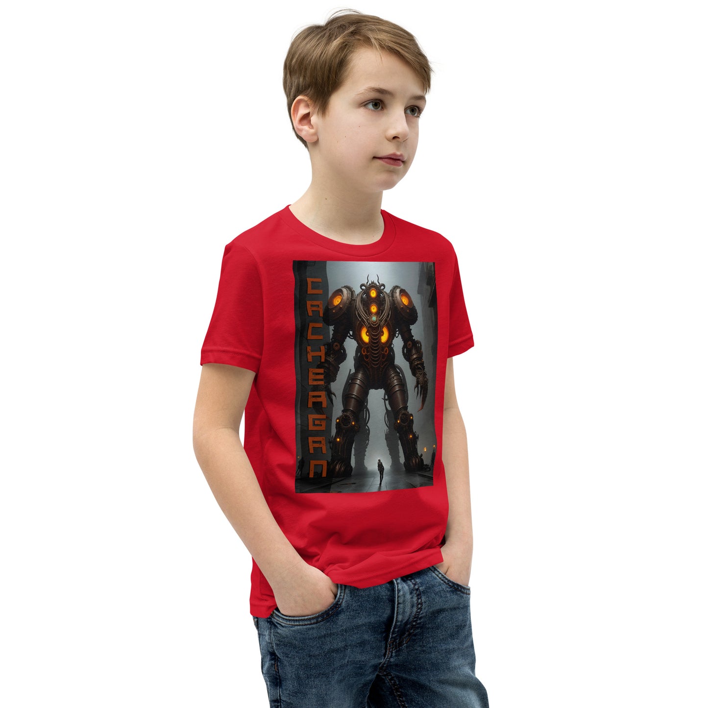 T-shirt a maniche corte per ragazzi. Collezione - Cachergan, Design - ANDRBEL STUDIO