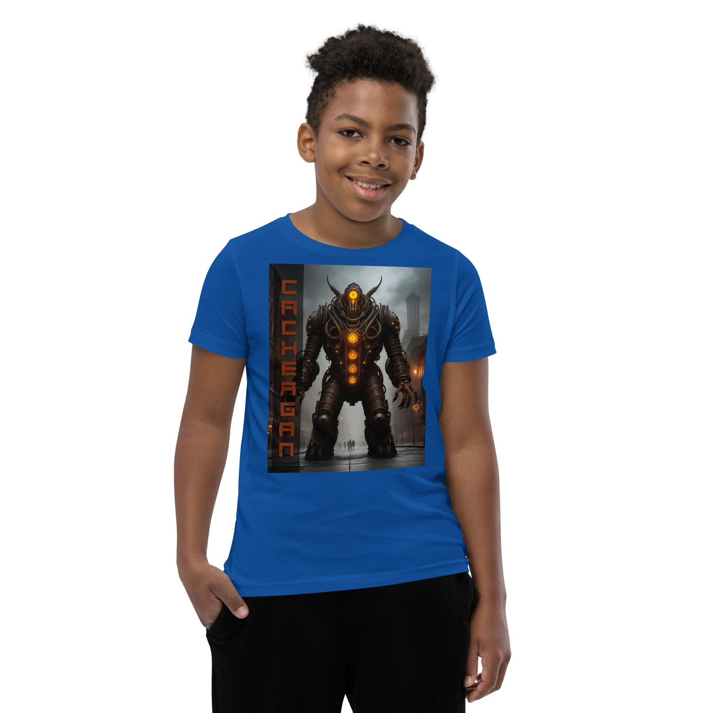 T-shirt a maniche corte per ragazzi. Collezione - Cachergan, Design - ANDRBEL STUDIO